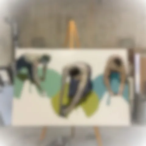 Work in progress Work in progress — Peinture à l'huile originale (original oil painting) — Série contemporaine par Olivier Talon, French painter à L'Isle-sur-la-Sorgue